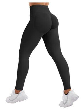 Seamless High Stretch Mid Low Waist Scrunch Workout Leggings 25" Yoga Pants